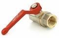 Danfoss 065B8215 — Латунный шаровой кран BVR с внутренней резьбой UNI ISO 7/1, DN 100, PN 40, управление — рычаг, алюминий, корпус — латунь CW617N